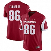 Arkansas Razorbacks 86 Trey Flowers Red College Football Jersey Dzhi